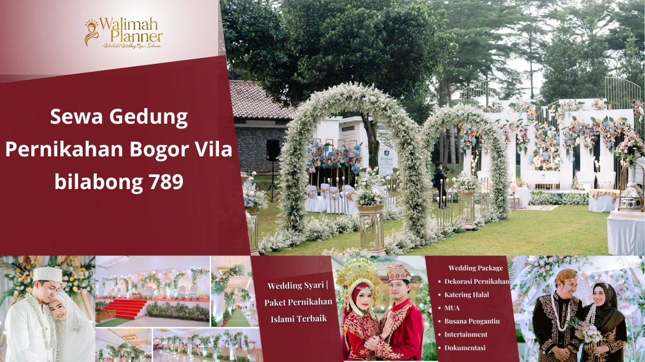 Sewa Gedung Pernikahan Vila bilabong 789, Bojonggede+ Paket Pernikahan